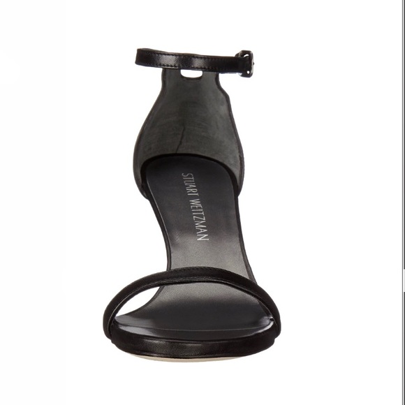 Stuart Weitzman Nunaked Heeled Sandal in Black - Picture 6 of 12